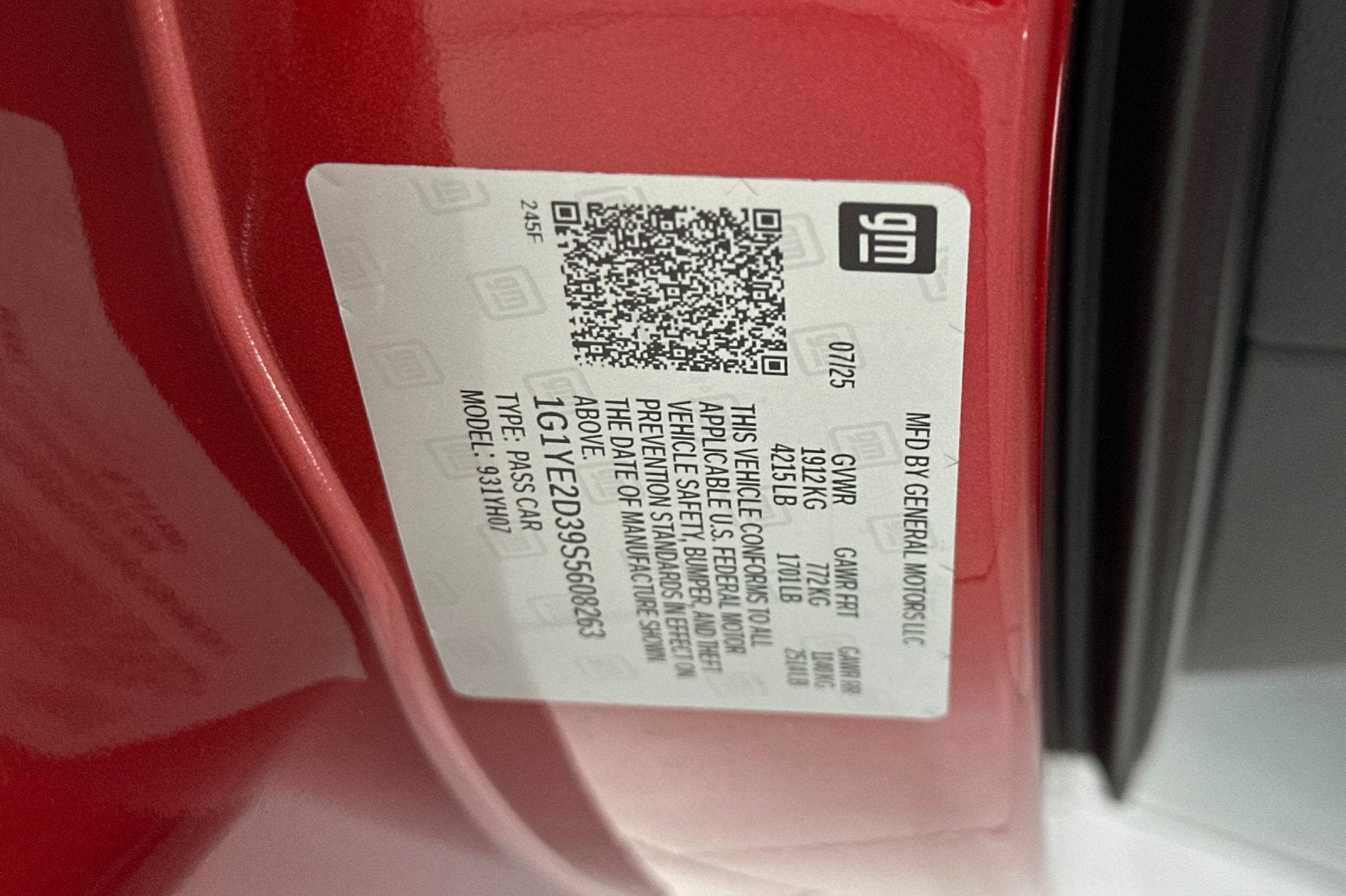 2025 Chevrolet Corvette Z06 2LZ