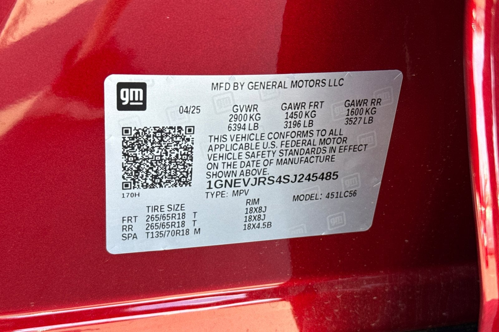 2025 Chevrolet Traverse Z71