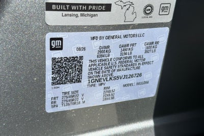 2027 Chevrolet Traverse RS