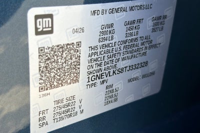 2026 Chevrolet Traverse RS