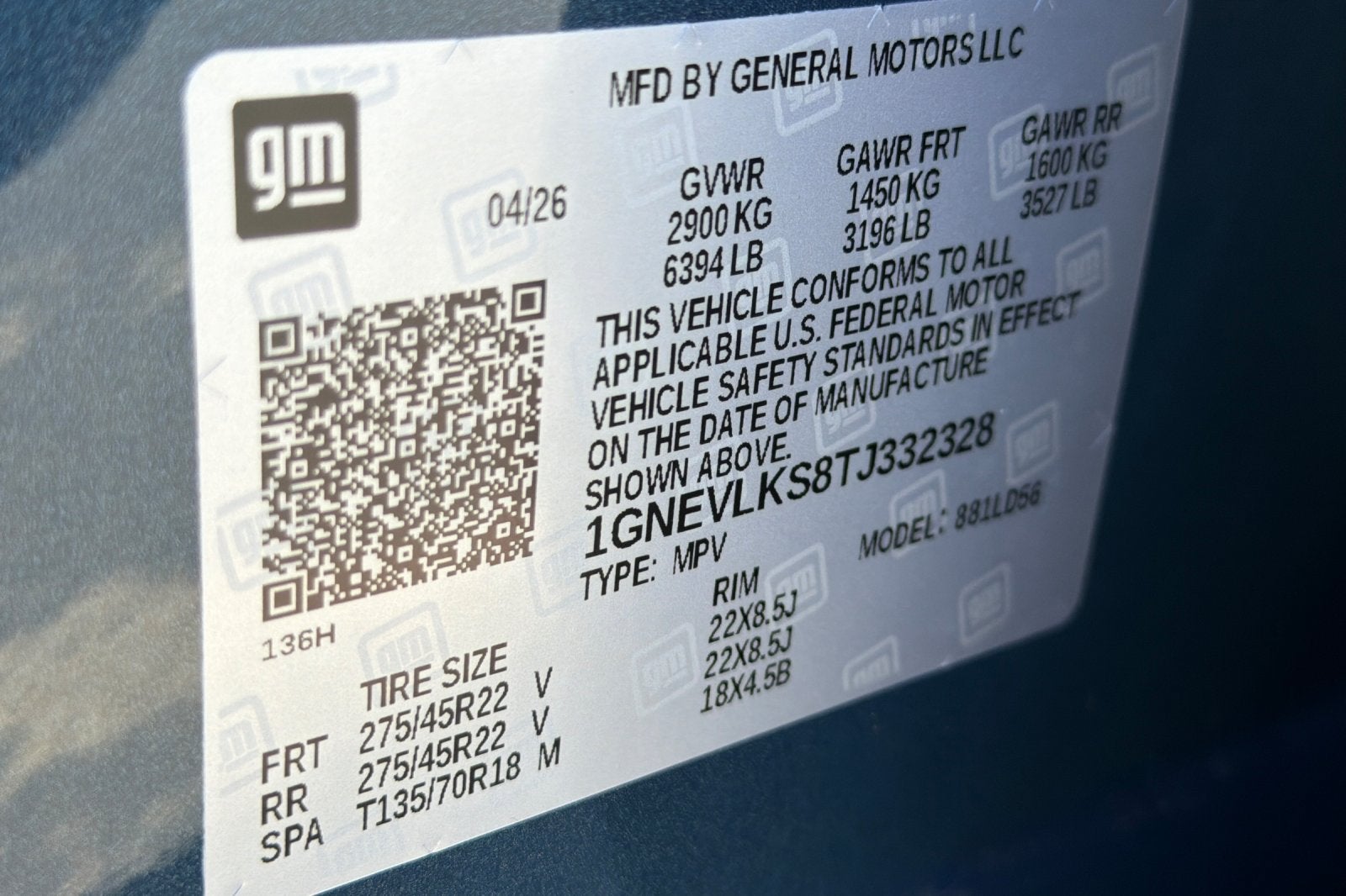 2026 Chevrolet Traverse RS