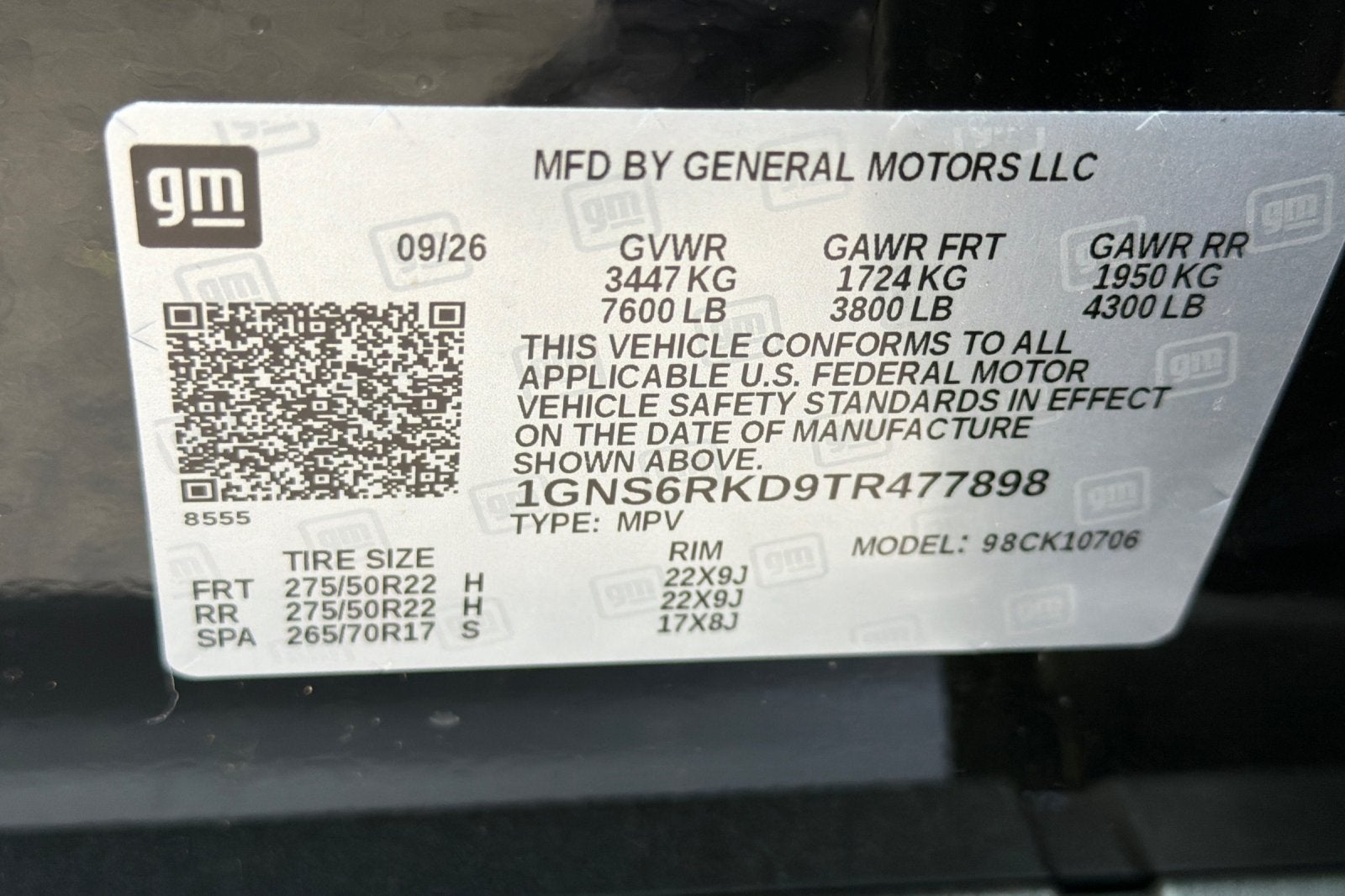 2026 Chevrolet Tahoe RST